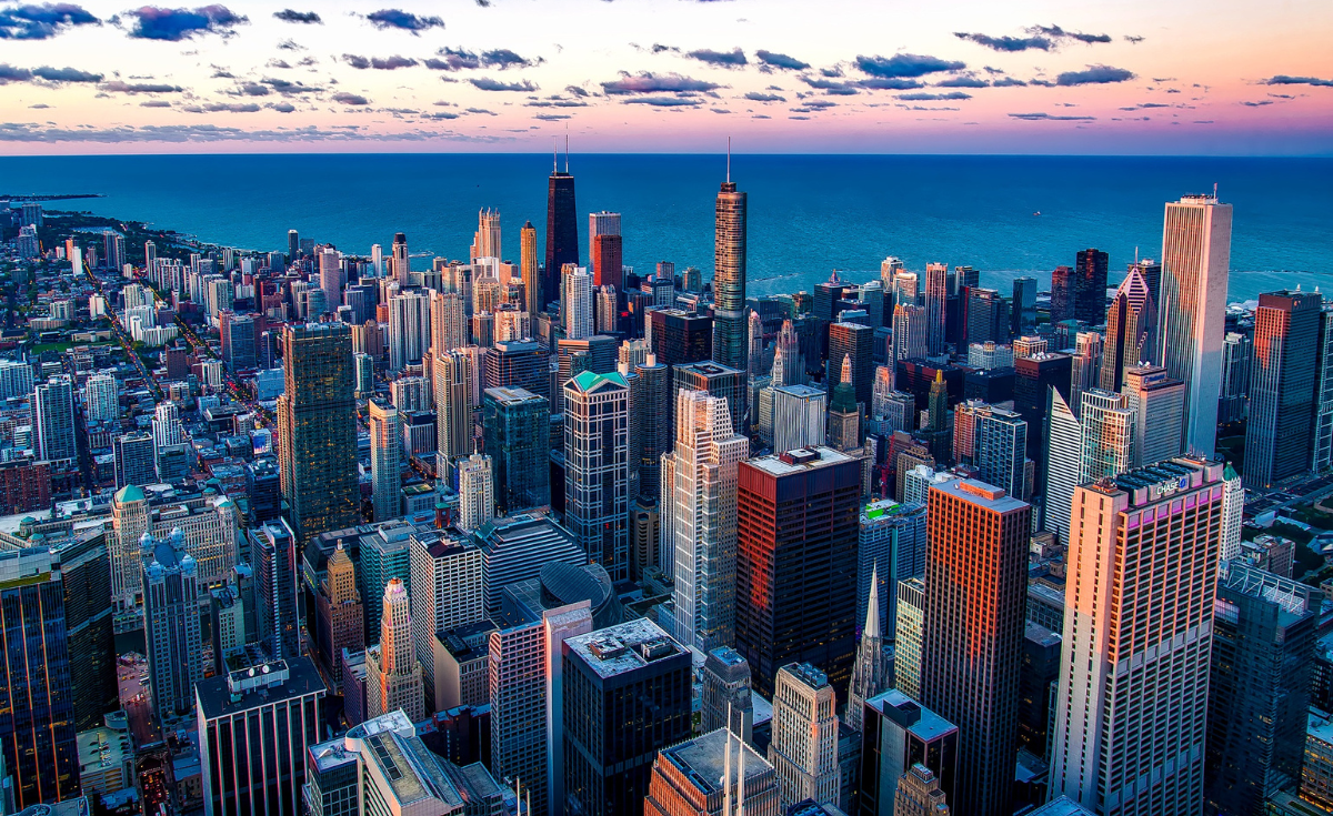 Image of Chicago Skyline before sunset after the Employee Communications & Culture Conference