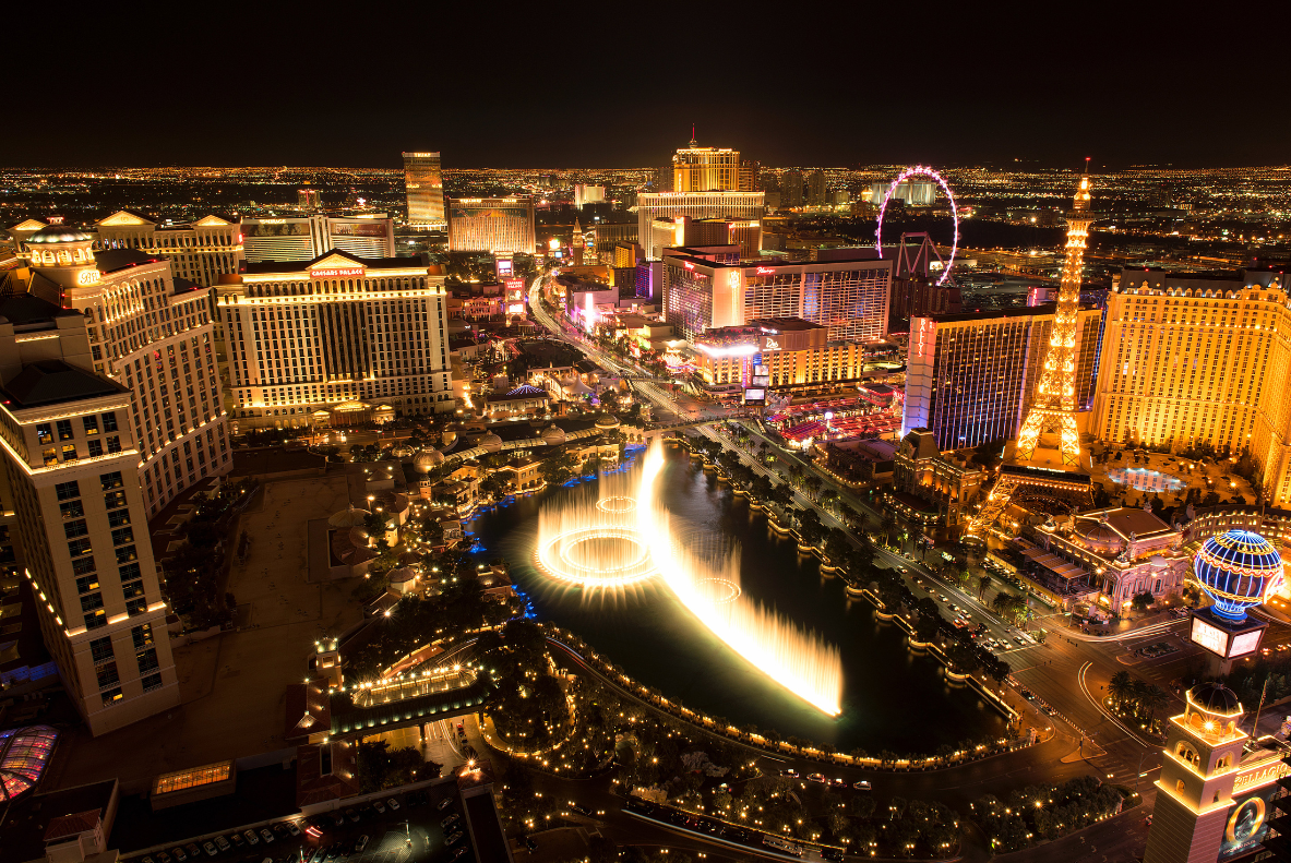 image of Las Vegas Skyline at Night during the UNLEASH America HR Conference